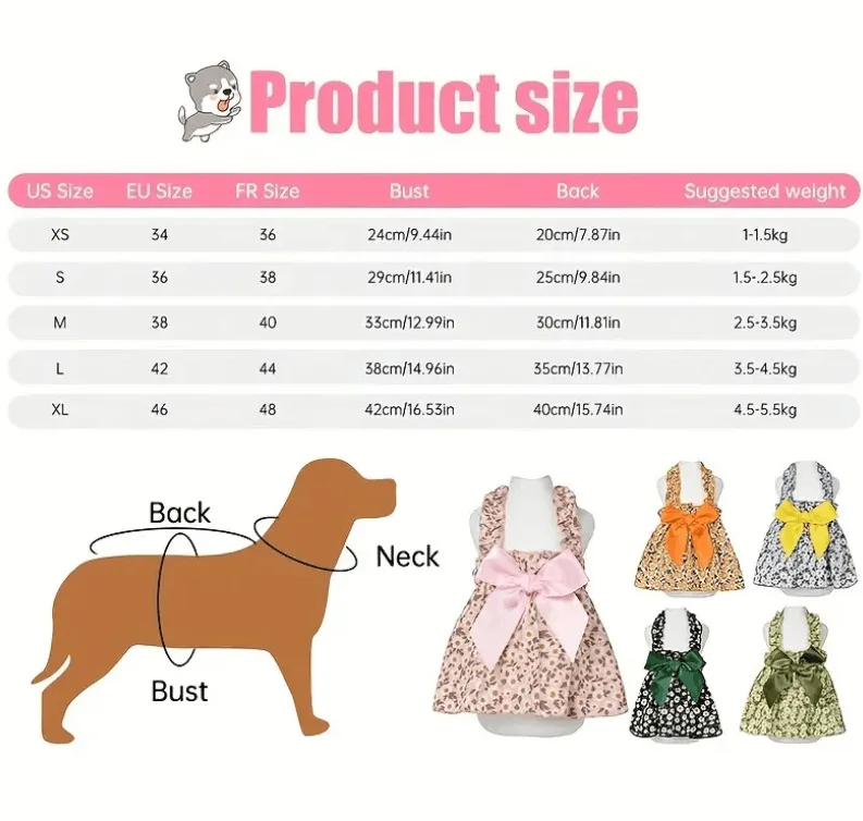 Fashion Cat Pet Dog Dress