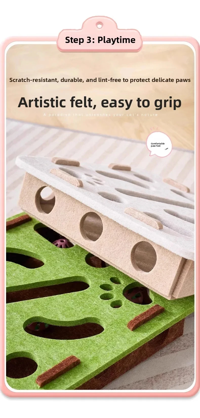 Cat Puzzle Toy Felt Puzzle Box