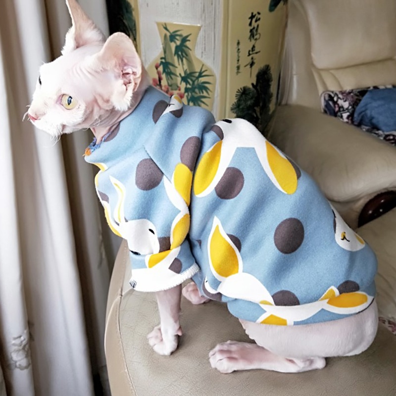 Cat's Colorful Print Sweatshirt